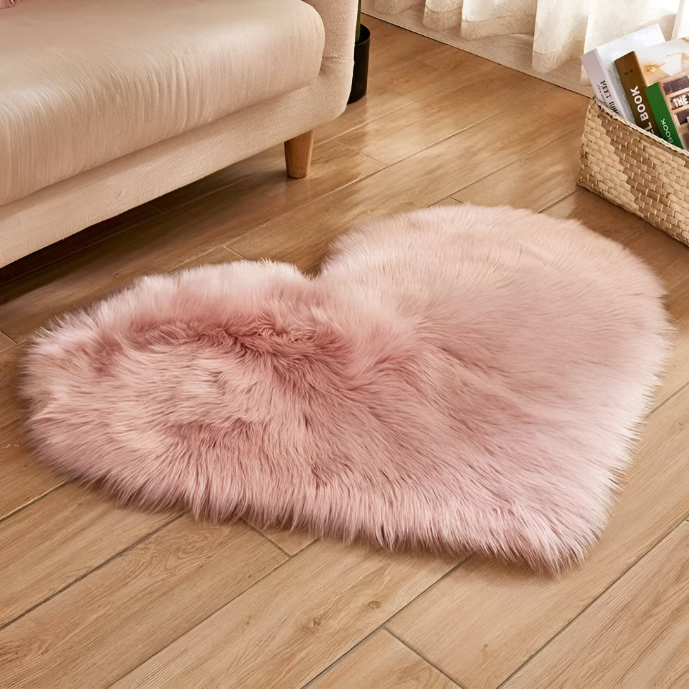 Heart Decorative Mat for Living Spaces