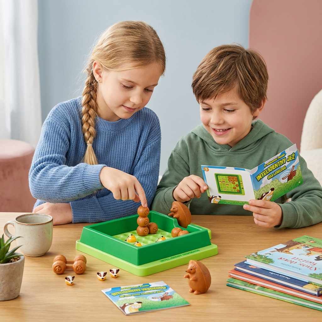 Dzieci Edukacyjna Układanka Logiczna Kolorami Kształtami 1