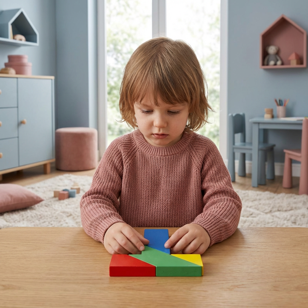 Dzieci Tangram Edukacyjna Drewniana Zabawka 7