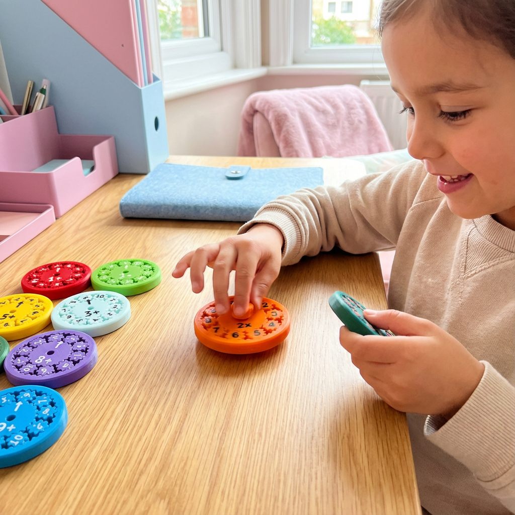 Dzieci Zabawka Edukacyjna Spinner Matematyczny Nauka Liczenia 2