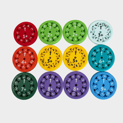 Dzieci Zabawka Edukacyjna Spinner Matematyczny Nauka Liczenia 6