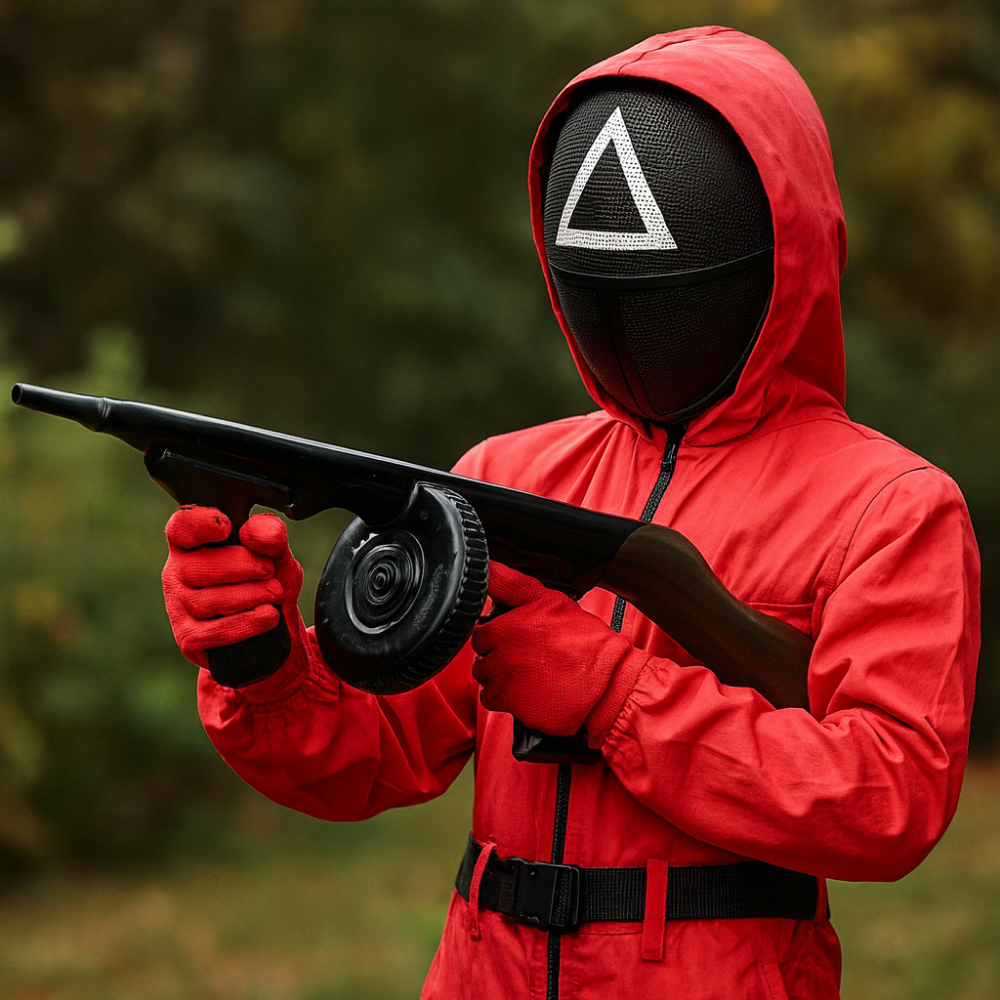 Kostium Dziecięcy Kombinezon Strażnik Maską Kapturem