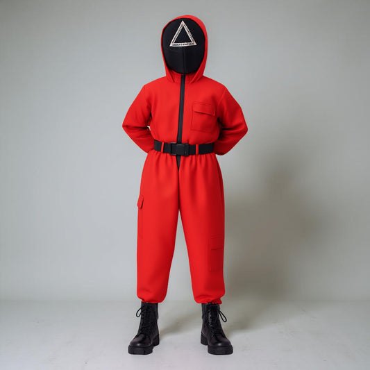 Kostium Dziecięcy Kombinezon Strażnik Maską Kapturem