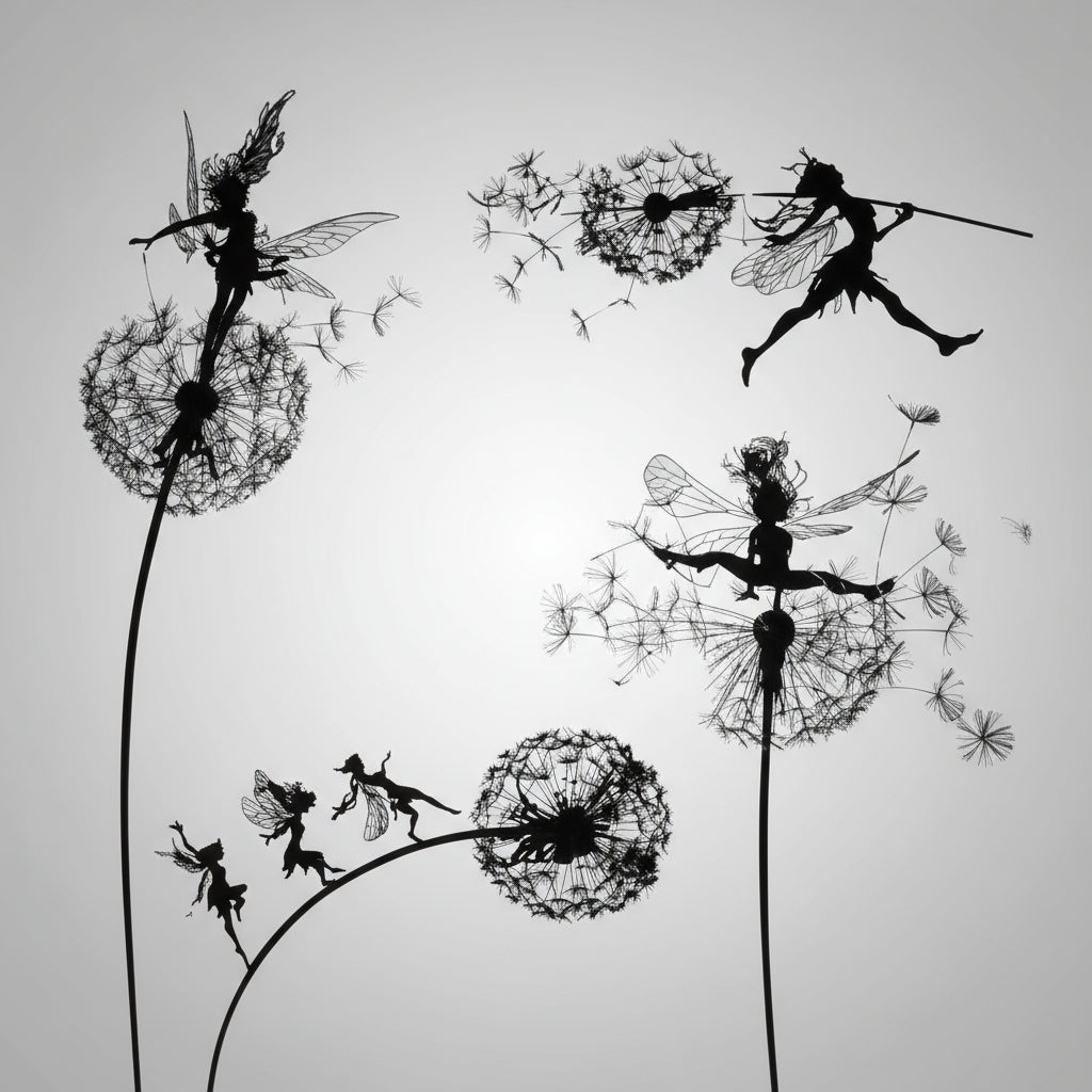 Figurka Ogrodowa Metalowa Wróżka Dekoracyjna