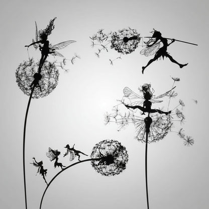 Figurka Ogrodowa Metalowa Wróżka Dekoracyjna