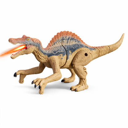 Dinosaur figure that talks and walks when you tell it to.