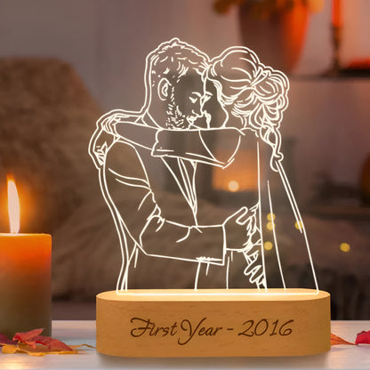 Personalized LED Table Lamp Romantic Gift