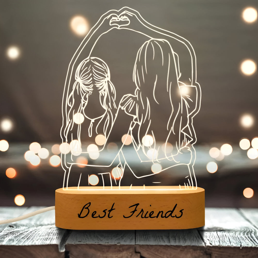 Personalized LED Table Lamp Romantic Gift