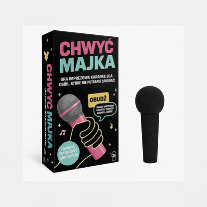 Gra Karciana Karaoke Mikrofon Imprezowa Rodzinna