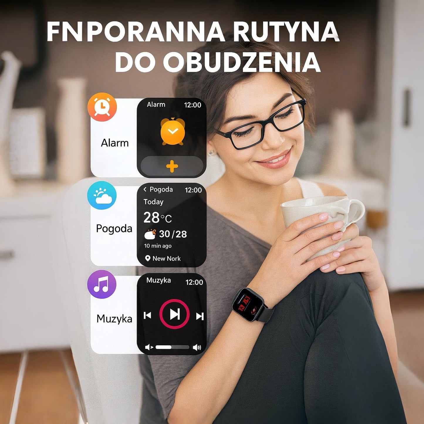 Intelligent Glucose Monitoring Laser Health Smartwatch