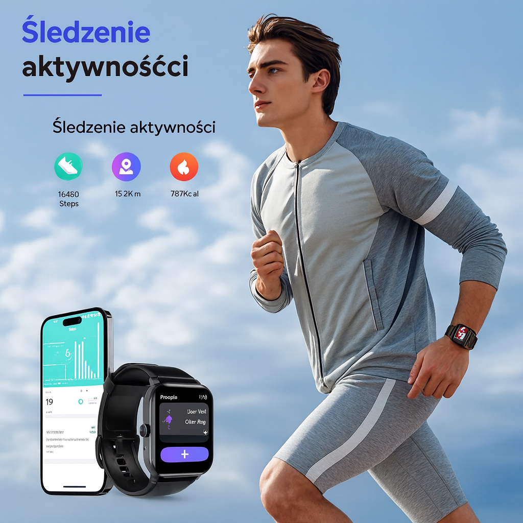 Intelligent Glucose Monitoring Laser Health Smartwatch