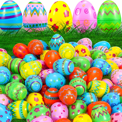 Uova di Pasqua di Plastica Colorate Set per Riempire