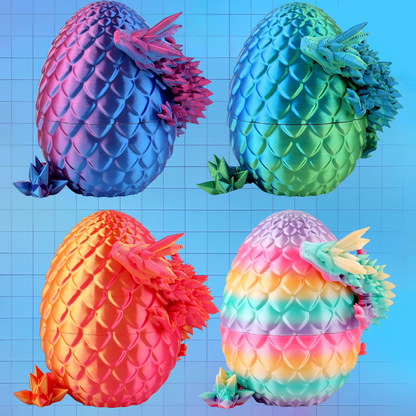 Easter Dragon Eggs 3D Toy Collectible Figurines