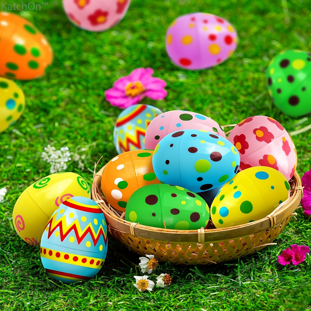 Uova di Pasqua di Plastica Colorate Set per Riempire