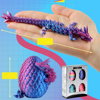 Easter Dragon Eggs 3D Toy Collectible Figurines