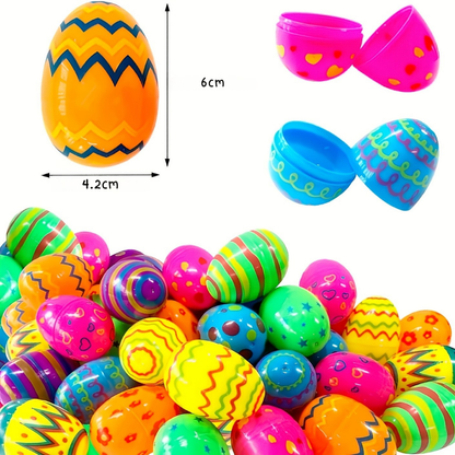 Uova di Pasqua di Plastica Colorate Set per Riempire