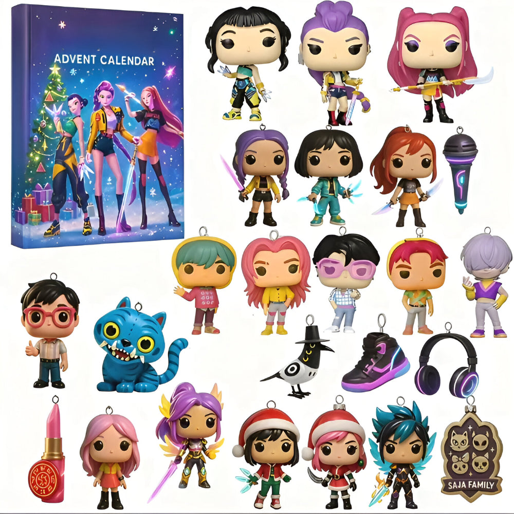 Kalendarz Adwentowy K-Pop Anime 24 Mini Figurki Niespodzianki