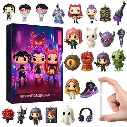 Kalendarz Adwentowy K-Pop Anime 24 Mini Figurki Niespodzianki