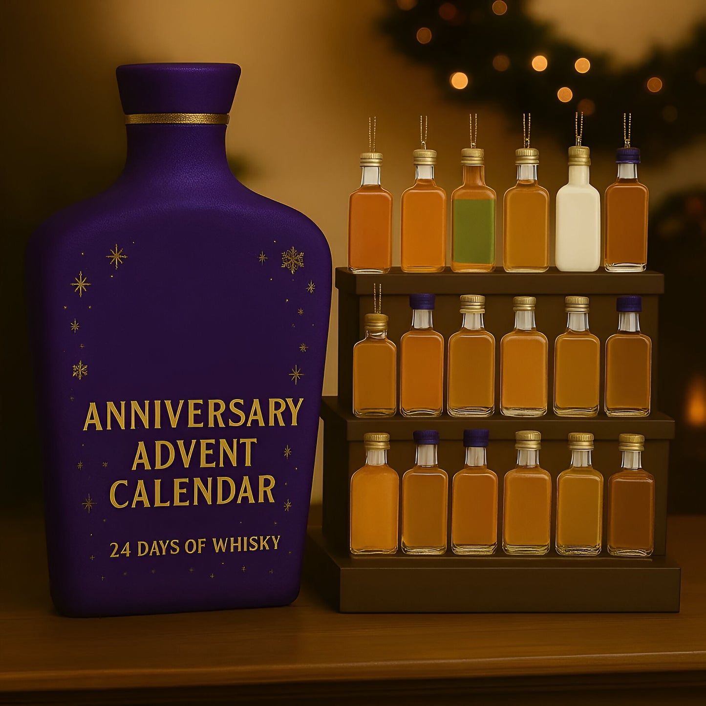 Kalendarz Adwentowy Świąteczny Dekoracje Whisky Wersja Dorosłych