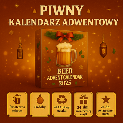 Advent Beer Calendar Christmas Ornaments Set