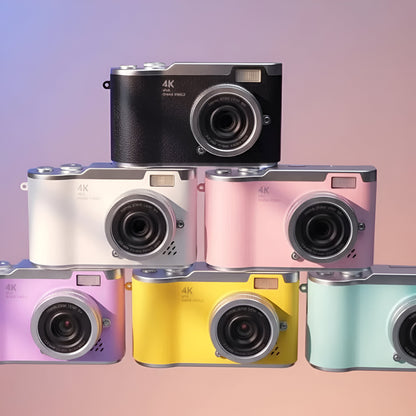 Kamera Cyfrowa Vlogging 4K z Obrotowym Ekranem dla Dorosłych