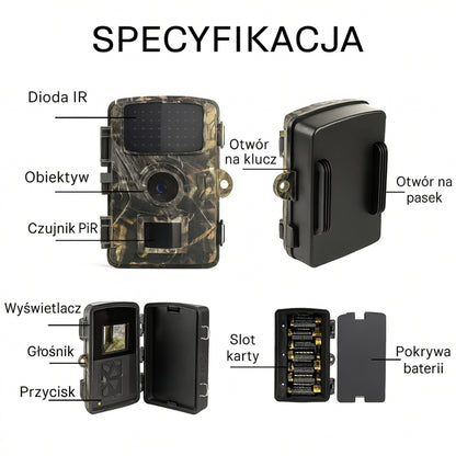 Outdoor Nature Camera with Night Vision, Waterproof
