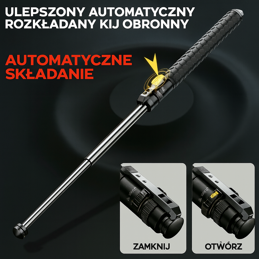 Kij Trekkingowy Regulowany Stalowy Antypoślizgowy Uchwyt