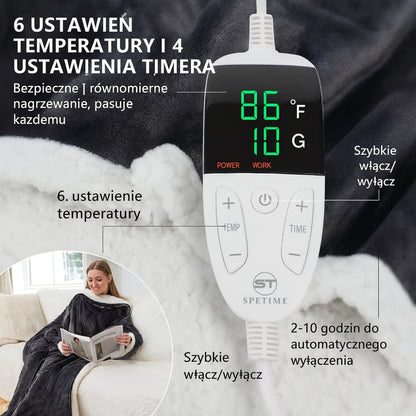 Koc Elektryczny Noszony Polar Sherpa Ogrzewanie Ciała