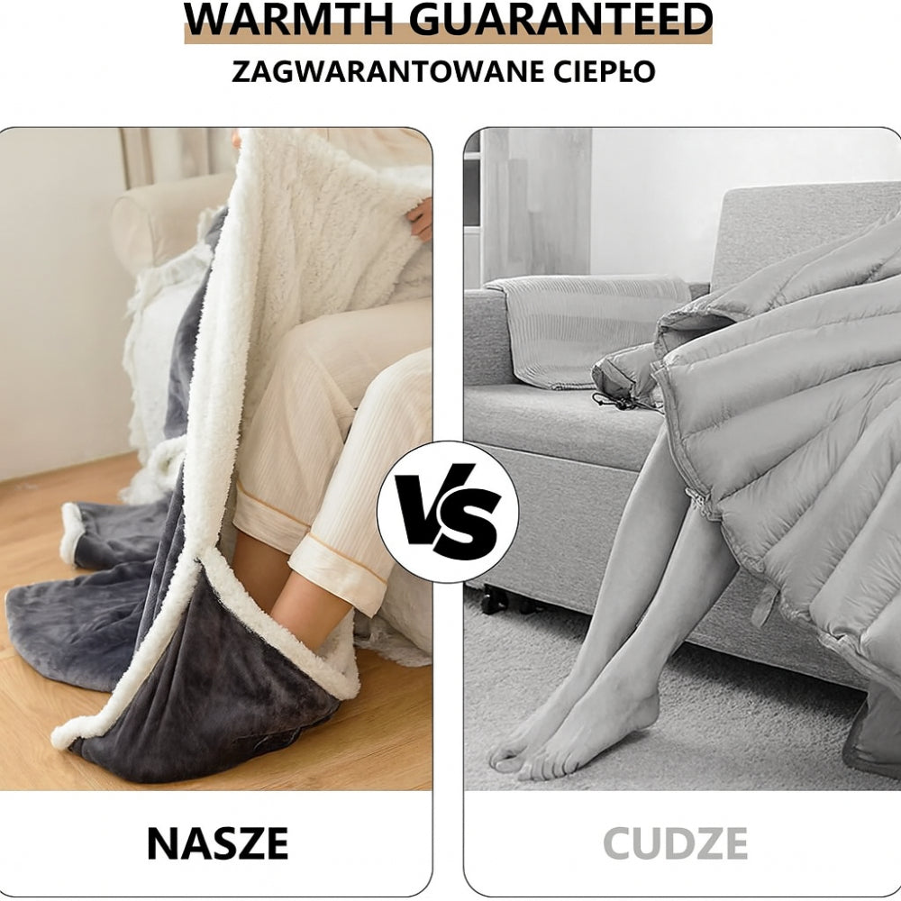 Koc Elektryczny Noszony Polar Sherpa Ogrzewanie Ciała