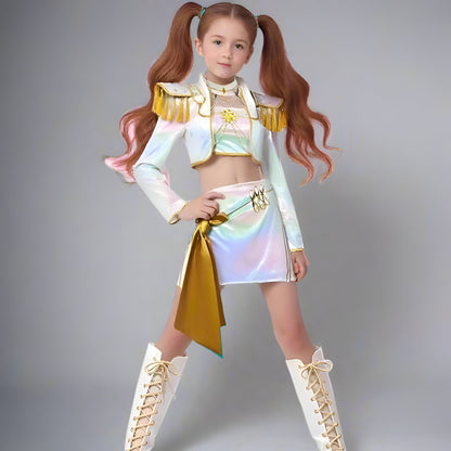 Costume Bambini Scenico Olografico Completo da Danza