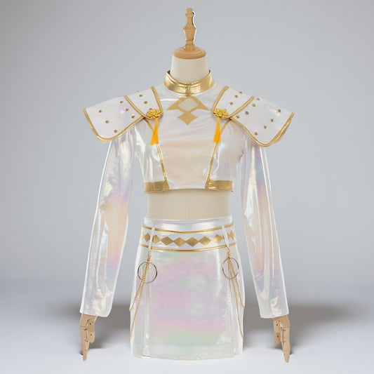 Kostium Dziecięcy Sceniczny Holograficzny Zestaw Taneczny