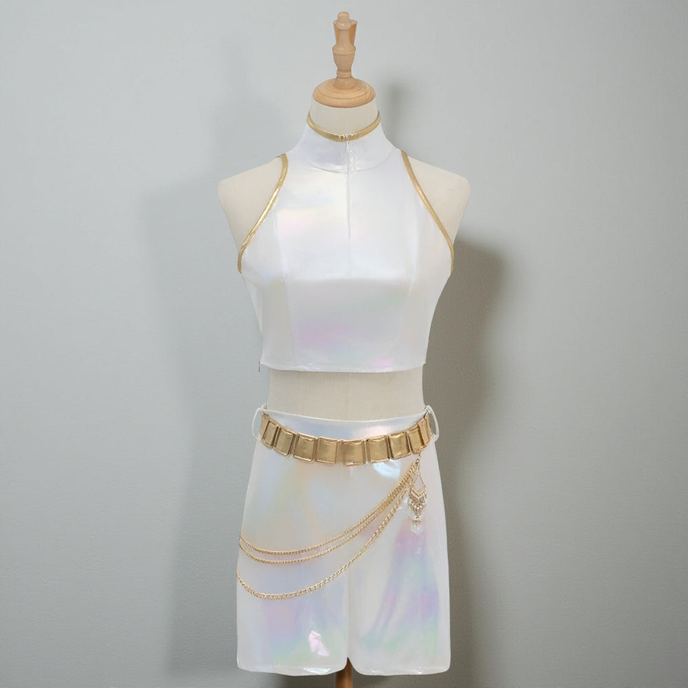 Costume Bambini Scenico Olografico Completo da Danza