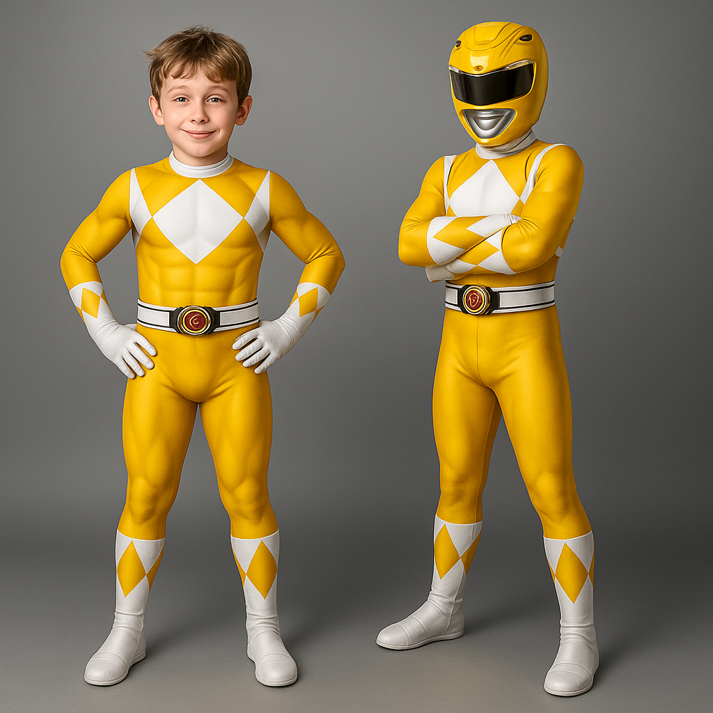 Kostium Dziecięcy Superbohater Kombinezon Maską