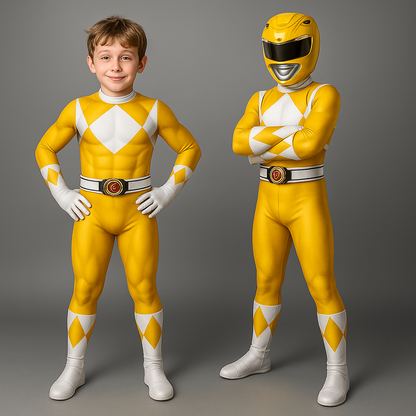 Kostium Dziecięcy Superbohater Kombinezon Maską