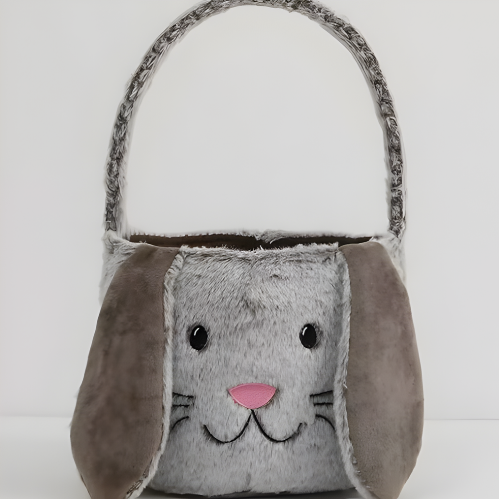 Easter Basket Plush Bunny Bag Kids Decoration