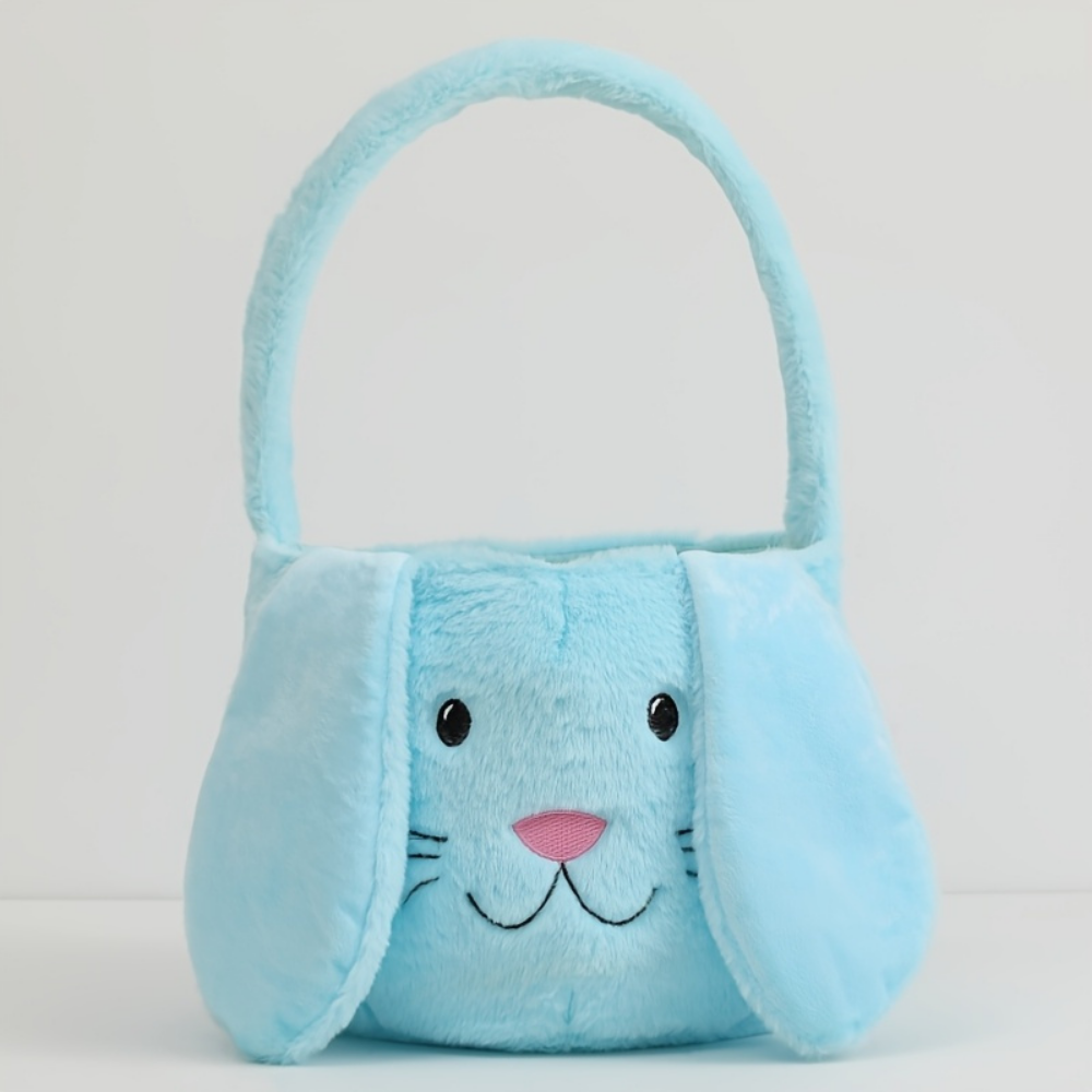 Easter Basket Plush Bunny Bag Kids Decoration
