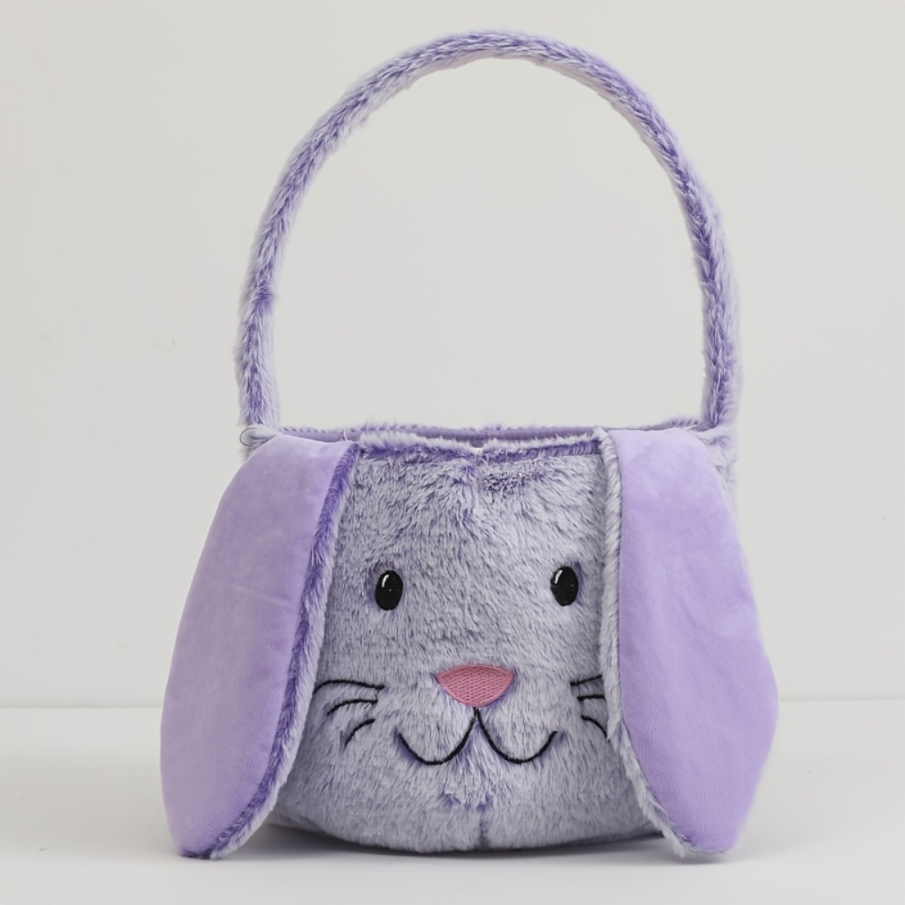 Easter Basket Plush Bunny Bag Kids Decoration