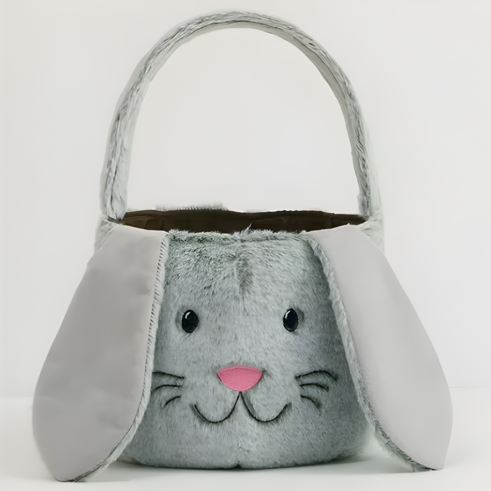Easter Basket Plush Bunny Bag Kids Decoration