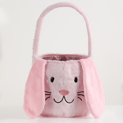 Easter Basket Plush Bunny Bag Kids Decoration