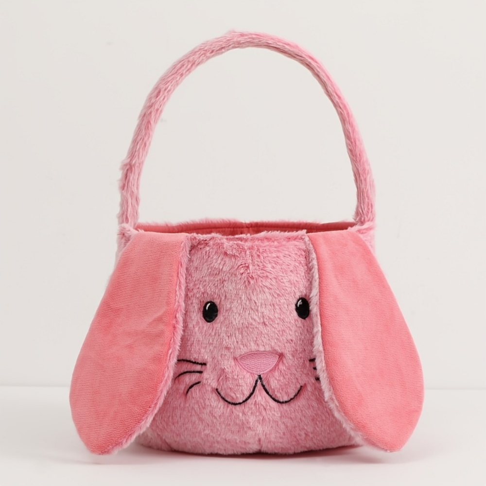 Easter Basket Plush Bunny Bag Kids Decoration