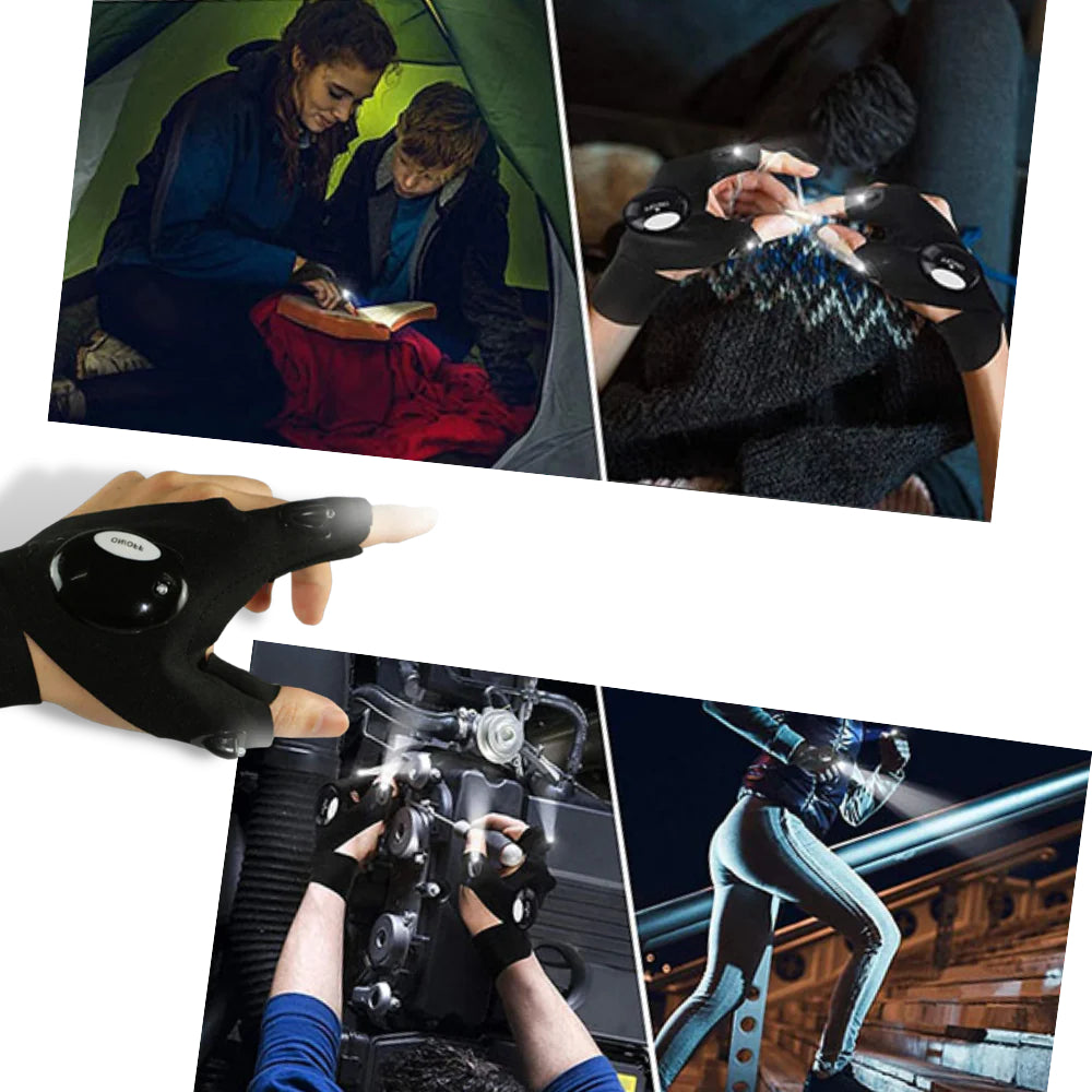 LED Rękawice Robocze Wodoodporne do Napraw i Użytku Outdoor