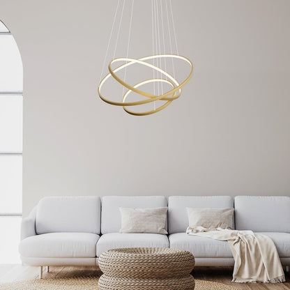 LED Lampa Sufitowa Regulowana Ring Aluminiowa 2