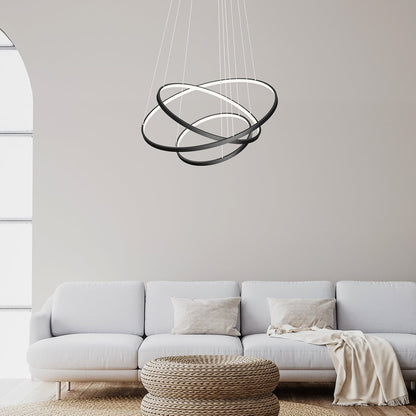 LED Lampa Sufitowa Regulowana Ring Aluminiowa 8