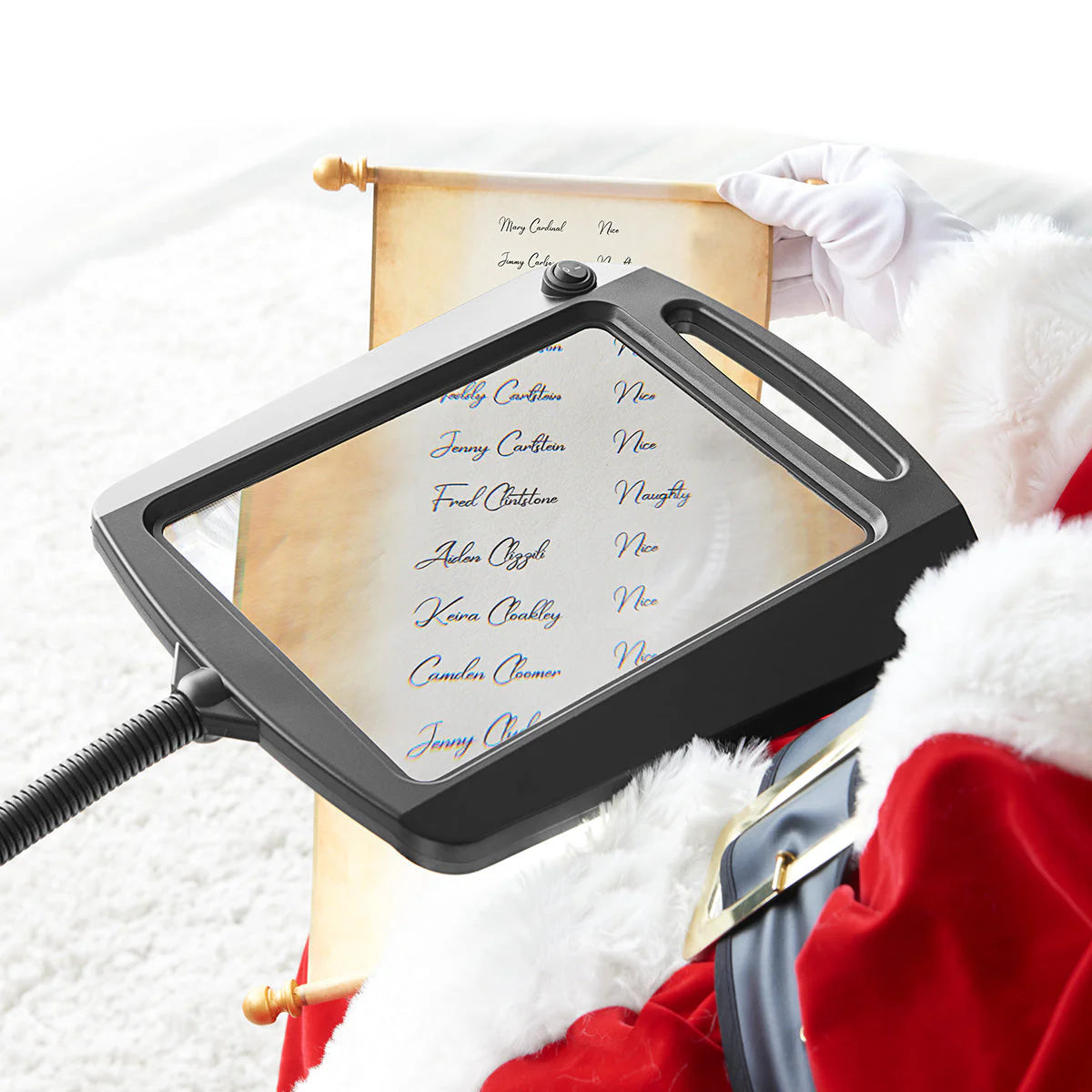 Lampa Podłogowa Lupa LED Regulowana Czytanie Rękodzieło