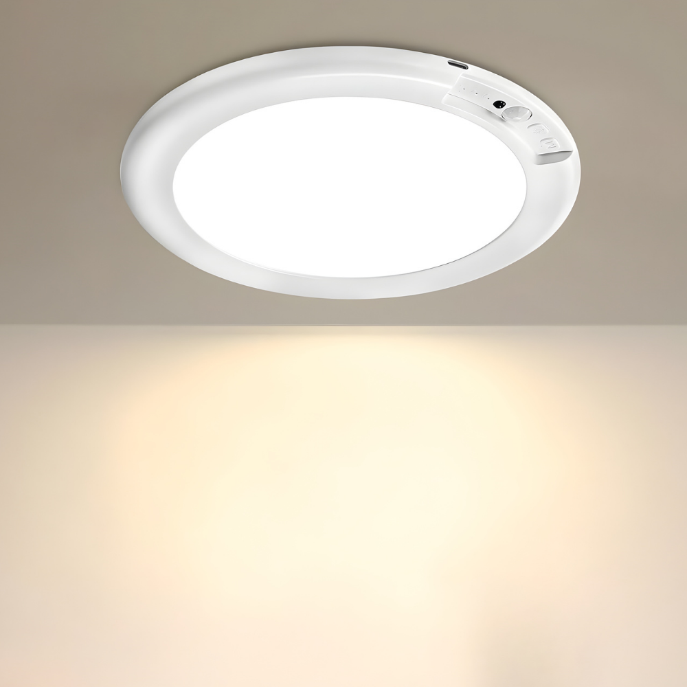 Wireless Rechargeable LED Ceiling Lamp with Motion Sensor