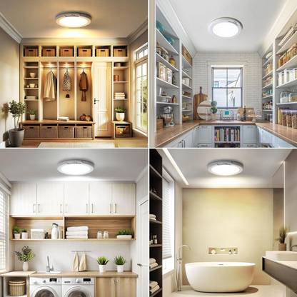 Wireless Rechargeable LED Ceiling Lamp with Motion Sensor