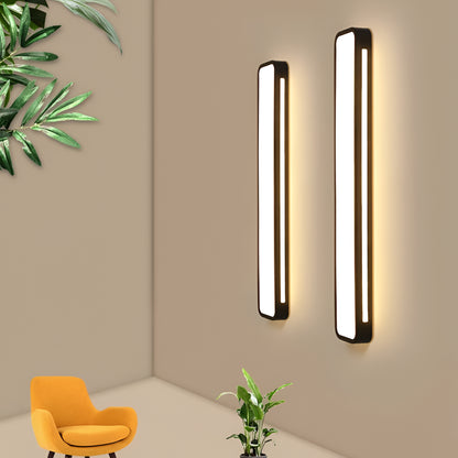 Lampa Sufitowa LED Minimalistyczna Długa Metal Akryl