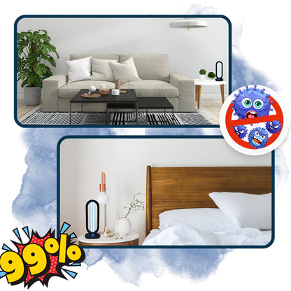 Lampa UV Dezynfekcja Pomieszczeń Czarna Antybakteryjna