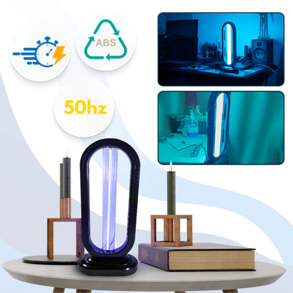Lampa UV Dezynfekcja Pomieszczeń Czarna Antybakteryjna