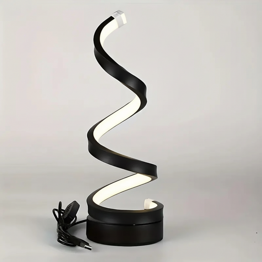 Lampa LED Stołowa Nowoczesna Spiralna Minimalistyczna